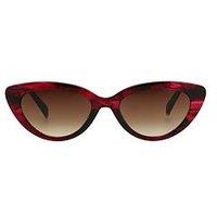 Karen Millen Cat Eye Sunglasses - Red