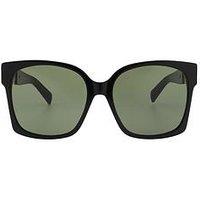 Karen Millen Oversized Square Sunglasses- Black