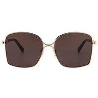 Karen Millen Square Sunglasses - Red