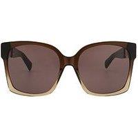 Karen Millen Oversized Square Sunglasses- Gradient Frame