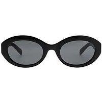 Karen Millen Oval Sunglasses - Black