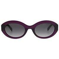 Karen Millen Oval Sunglasses - Purple