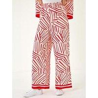 Roman Dusk Geometric Wide Leg Trouser