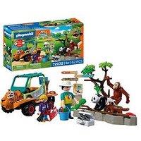 Playmobil Zoo: Zoo Caretaker With Vehicle 72072