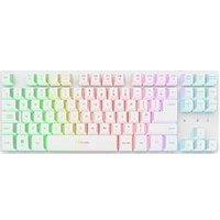 Trust Gxt831W Thado Tkl Illuminated Rgb Wireless Gaming Keyboard For Laptop/Pc, White