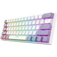 Trust Gxt873 Acira 60% Mini Tri-Mode Wireless Mechanical Gaming Keyboard With Full Rgb Illumination, White