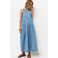 New Look Drop Waist Midaxi Dress - Light Blue