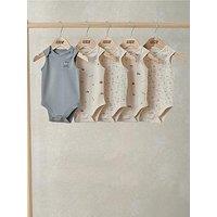 Mamas & Papas Baby Boys 5 Pack Little Explorer Bodysuits - Multi
