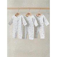Mamas & Papas Baby Boys 3 Pack Kites Print Premature Rompers