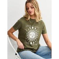 New Look Mystic Print T-Shirt - Green