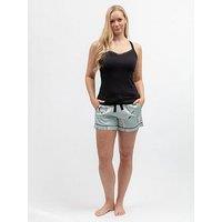 Cyberjammies Grace Black Jersey Strappy Hidden Support Vest