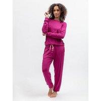 Cyberjammies Belle Magenta Slouch Jersey L/Slv Pyjama Top & Bottoms Set