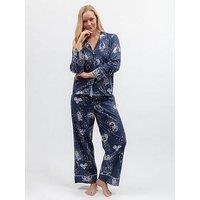 Cyberjammies Celestial Nights Navy Zodiac Print L/Slv Pyjama Top & Bottoms Set