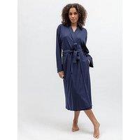 Cyberjammies Celestial Night Navy 2X2 Ribbed Jersey L/Slv Long Dressing Gown