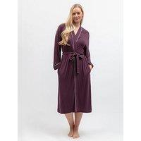 Cyberjammies Wild Slumber Plum Jersey Longsleeve Long Dressing Gown