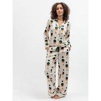 Cyberjammies Ember Cream Spot Print Longsleeve Pyjama Set