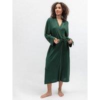 Cyberjammies Ember Dark Green Jersey Longsleeve Long Dressing Gown