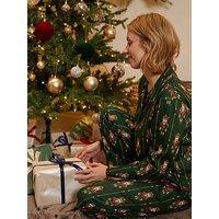Cyberjammies Enchanted Nutcracker Dark Green Nutcracker Print Longsleeve Pyjama Set