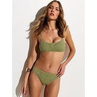 New Look Crochet Bikini Top - Light Green