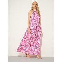 Long Tall Sally Tall Swirl Halterneck Maxi Dress