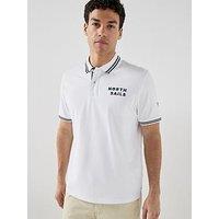 North Sails Embroidered Chest Logo Polo Shirt - White