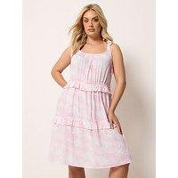 Yours Curve Ruffle Throw On Dress