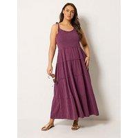 Yours Curve Cheesecloth Tie Dress