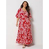 Yours Curve Textured Maxi Dress