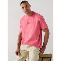 North Sails Washed Tonal Arch Logo T-Shirt - Red