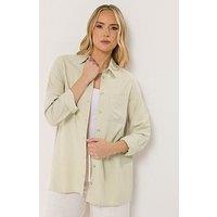 Long Tall Sally Sleeve Shirt - Natural Brown
