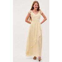 Monsoon Girls Indi Tie Back Prom Dress - Light Yellow