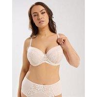 Yours Curve Lace Padded T-Shirt Bra - Pink