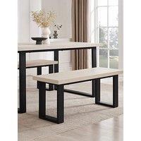 Dusk Harper Dining Bench - Wood/Black