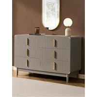 Dusk Marnie 6 Drawer Chest - Taupe