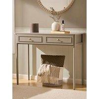 Dusk Posy Bobbin Dressing Table - Taupe