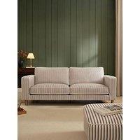 Dusk Soho 3 Seater Sofa - Chocolate Stripe