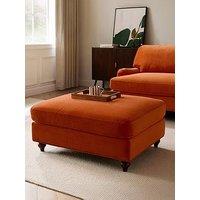 Dusk Hampshire Pouffe - Bright Orange