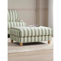 Dusk Hampshire Pouffe - Green Stripe