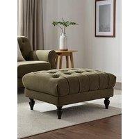 Dusk Hebden Pouffe - Olive Green