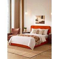 Dusk Ascot Bright Orange Ottoman Storage Bed
