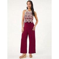 Roman Petite Crochet Detail Jumpsuit