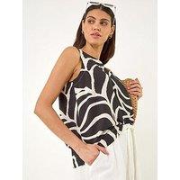 Roman Mono Abs Shell Top