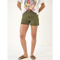 Roman Dusk High Waisted Denim Stretch Shorts