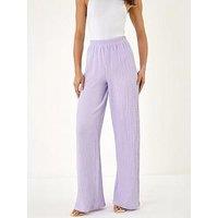 Roman Dusk Textured Wide Leg Stretch Trouser