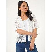 Roman Petite Pointelle Open Cardigan