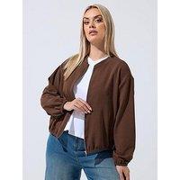Yours Curve Zip Bomber Jacket