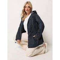 Yours Curve Stripe Print Hooded Jacket