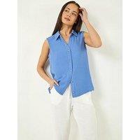 Roman Petite Button Front Blouse