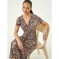 Roman Petite Zebra Knot Dress