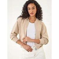 Roman Dusk Knitted Bomber Jacket